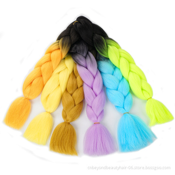 beyond beauty 24inch ombre braiding hair extension synthetic crochet braid hair jumbo braids for african hair